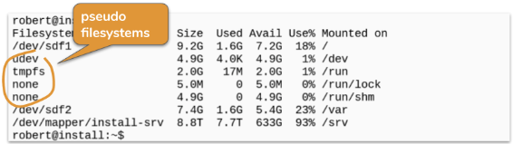 pseudo filesystems